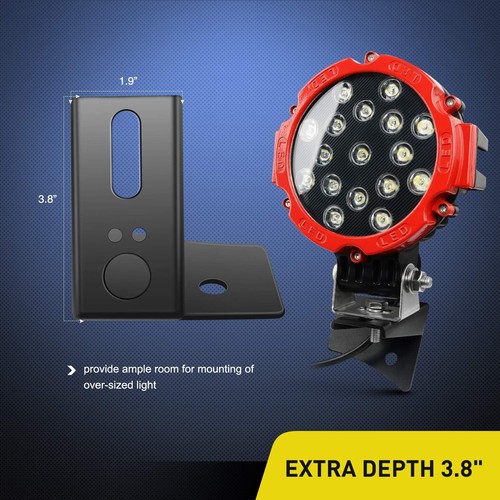 Nilight - 90026B 2PCS Jeep JK A-Pillar Windshield Hinge Mounting Brackets for - Picture 3 of 7