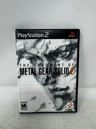 The Document Of Metal Gear Solid 2  (Sony Playstation 2) CIB Reg Card FREE SHIP