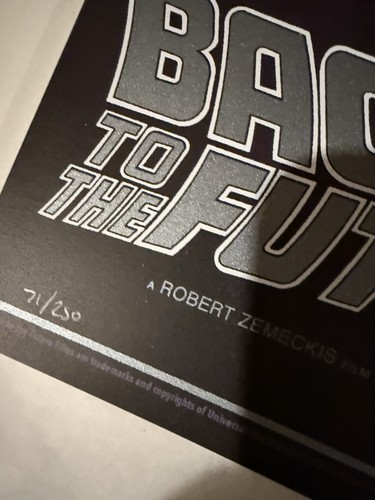 Mondo Movie Poster Print Back to the Future Adam Simpson 2020 /125 Variant - Picture 2 of 2