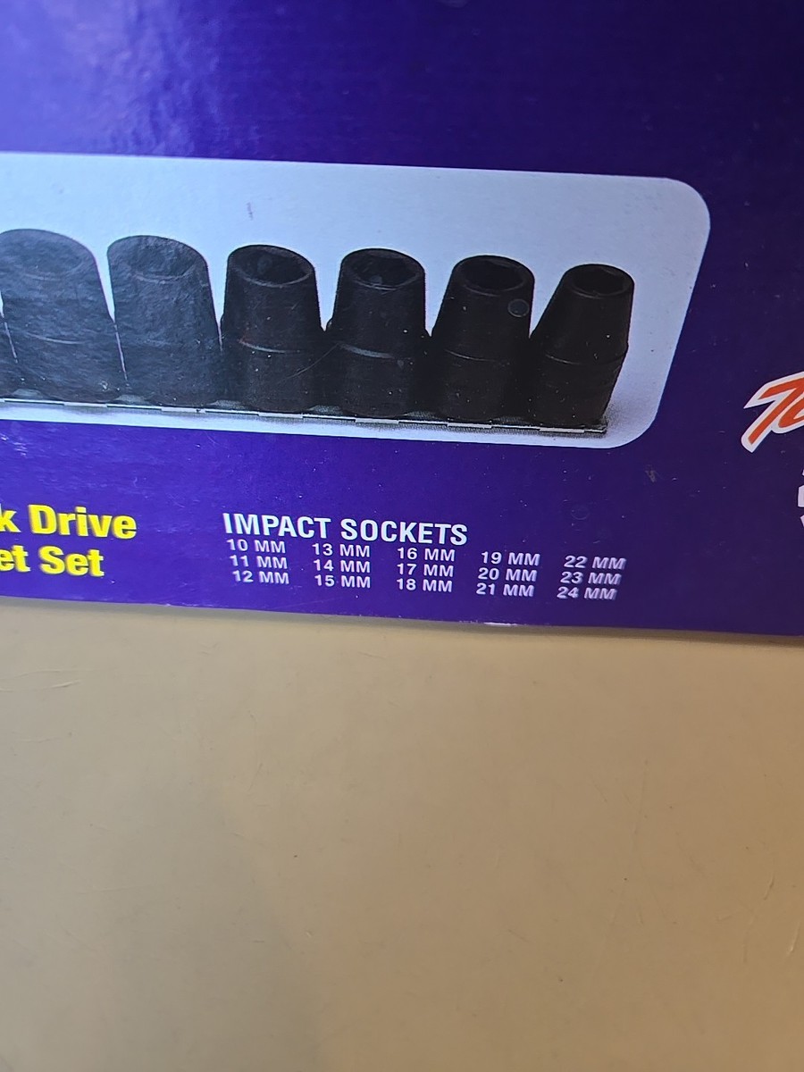 Snap-on Set 15 pc 1/2 Drive Deep Metric Impact Set 315SIMMYA