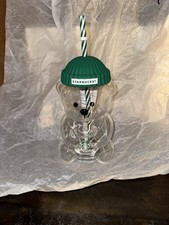Starbucks Bearista Glass Bear Cup Limited Edition Holiday Launch