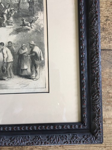 Antik TH. NAST 1863 EMANZIPATION BÜRGERKRIEG HARPER’S WEEKLY Center gerahmt - Bild 8 von 8