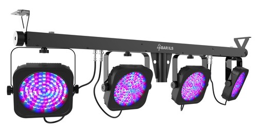 Chauvet DJ 4BAR LT QuadBT ILS Bluetooth Wash Lighting Kit+Tripod+Bag+Footswitch - Picture 2 of 11
