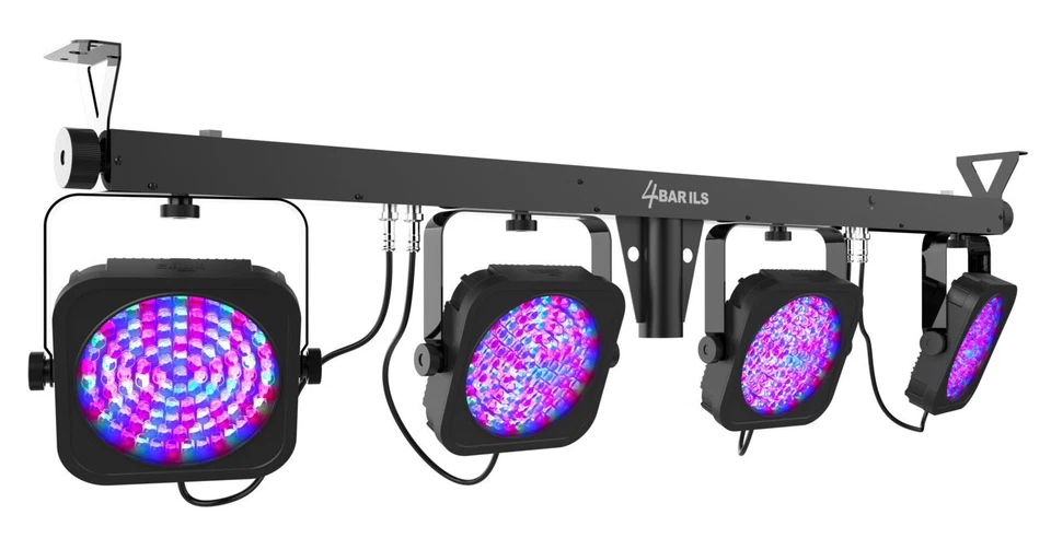 Chauvet DJ 4BAR LT QuadBT ILS Bluetooth Wash Lighting Kit+Tripod+Bag+Footswitch - Image 2 of 4