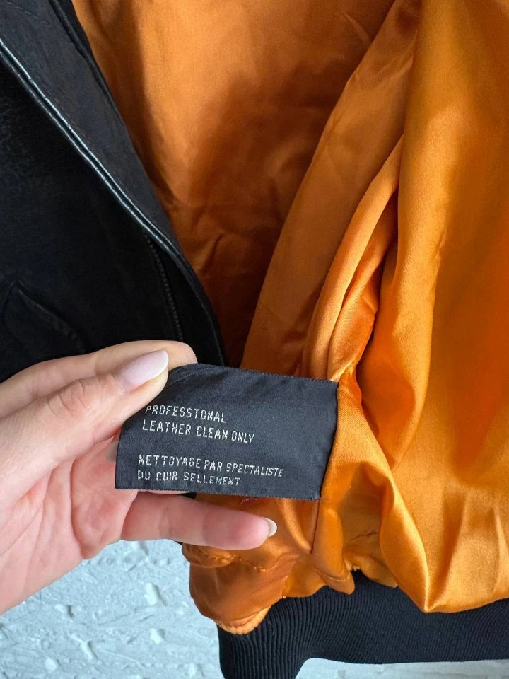 W.R.D. Chevignon vintage leather jacket motorcycle 1979 - Image 3 of 4