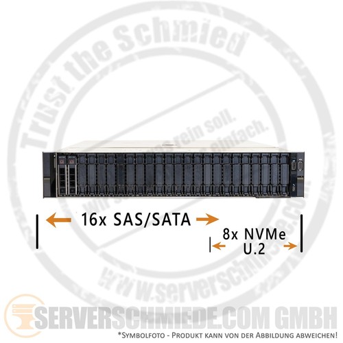 Dell PowerEdge R7525 2U Server 24x 2,5" SFF 16x SAS SATA 8x NVMe* 2x AMD EPYC Ge