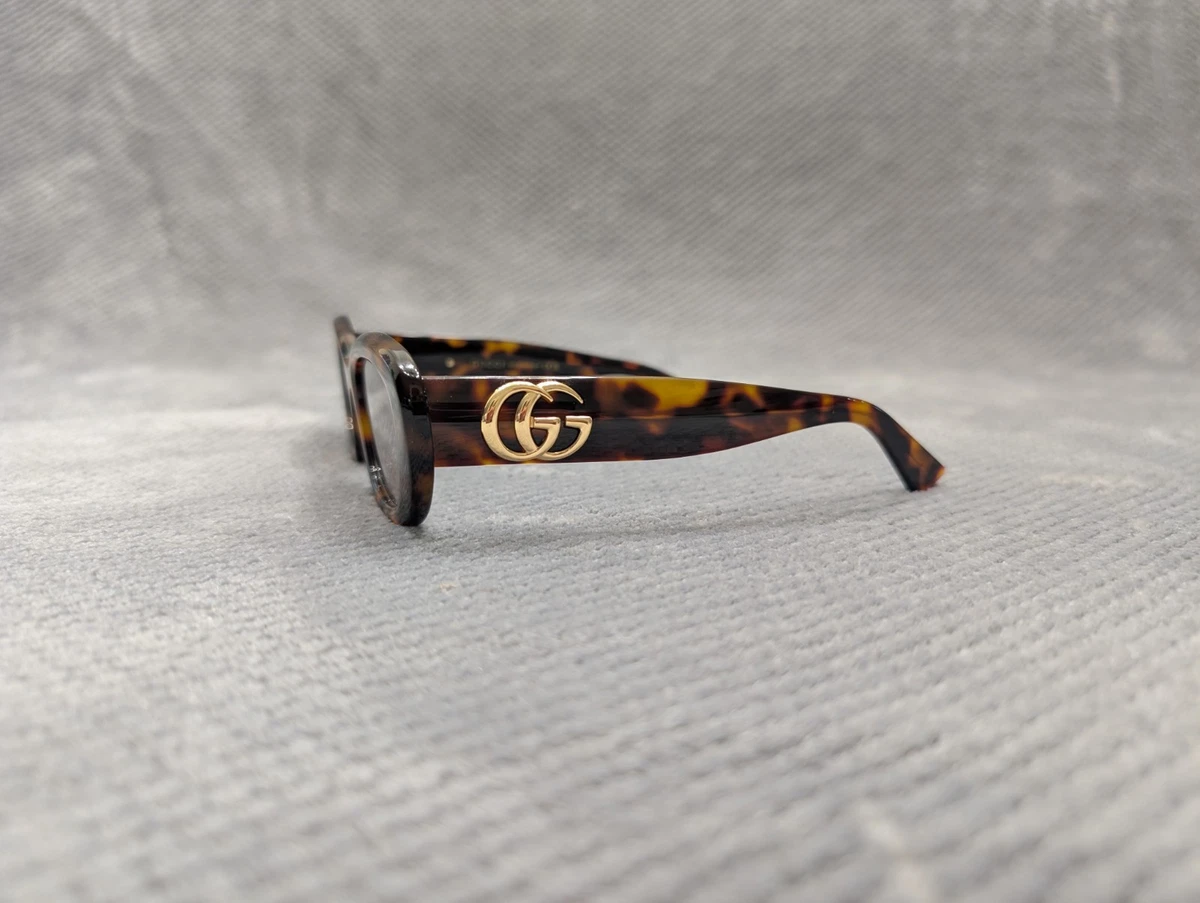 New GUCCI Sunglasses Brown Gold Oval Cat Eye Womens 52-17-135mm Havana Tortoise Shiny Dark Havana Cat-Eye Gucci Generation Sunglasses | Gucci main image 4