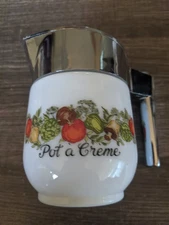 PYREX GEMCO SPICE OF LIFE CREAM PITCHER PREOWNED CONDITION FREE USA SHIPPING