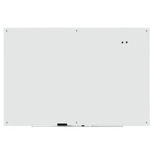 WorkPro™ Magnetic Glass Unframed Dry-Erase Whiteboard, 72" x 48", White