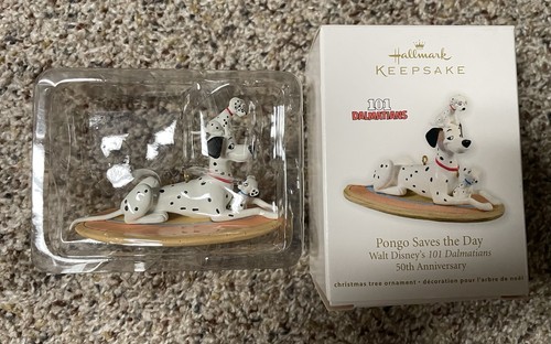 2011 Hallmark Ornament Disney 101 Dalmations Pongo rettet den Tag Jubiläum