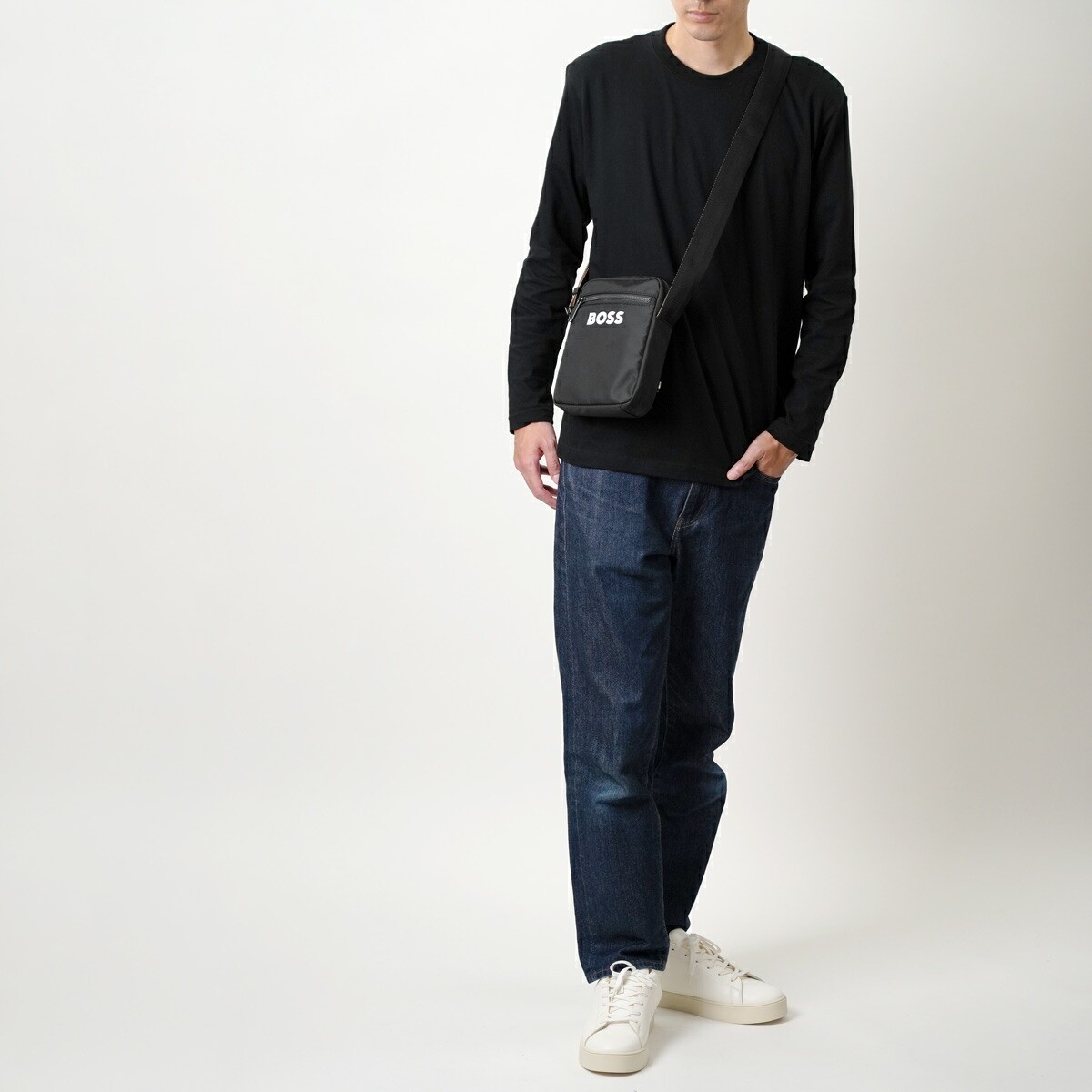 HUGO BOSS クロスボディバッグ Catch 3 NS Zip HUGO BOSS Catch 3 NS Zip Shoulder Bag Men's Crossbody Bag