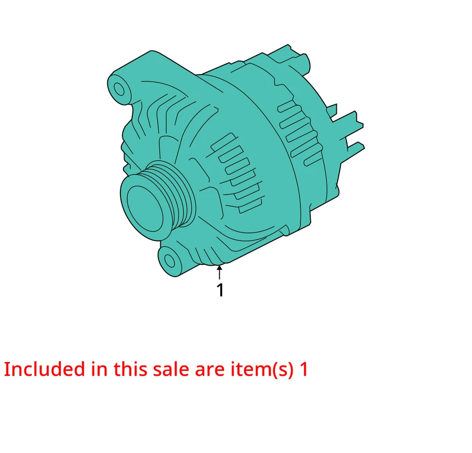 Alternator 180 Amp Is Fits 07-13 BMW 335i 2061887 - Image 3 of 4