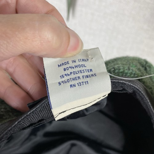 Lord & Taylor Vintage neu aus altem Lagerbestand Baskenmütze Damen Einheitsgröße grün neu mit Etikett 21,5" Italien - Bild 6 von 6
