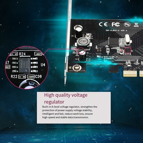 PCI Express USB 3.0 19 Pin Expansion Card PCIE 1X to 2 Ports USB 3 19 Pin5942 - Photo 3/6