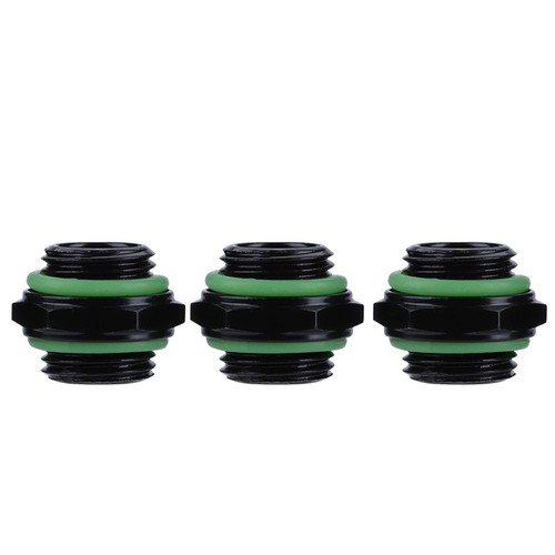 3x G1/4 Hex Nipple Thread Tube Connector With Seal Ring For PC Water Cooling NEW - Afbeelding 4 van 10
