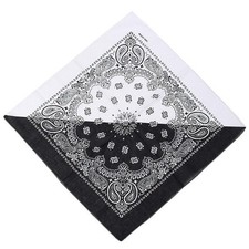 Hip Hop Cotton Paisley Bandanas Double Sided Head Wrap Scarf Q7O9 Wristband J5W0