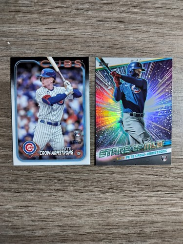 Lot of (2) 2024 Topps Pete Crow - Armstrong Base + Stars Of MLB