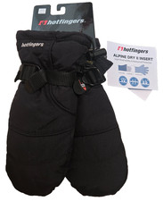 Hotfingers Alpine Dry 11 Mittens Youth Small Black NWT
