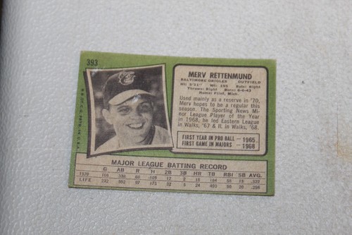 1971 Topps BASEBALL Card Complete Finish Fill Your List Set U-Pick #300-752 - Picture 64 of 512