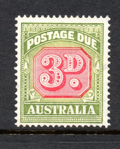 Australia 1946/57 3d carmine and green Postage Due SG D122 mounted mint - Picture 1 of 2