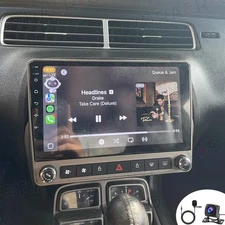 Apple Carplay Android 15 Car Radio Stereo GPS FM For Chevrolet Camaro 2010-2015