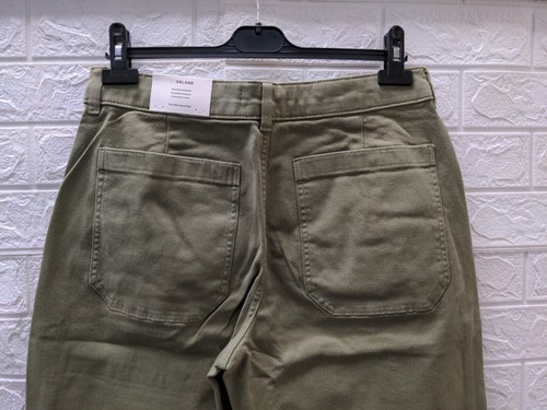 New Everlane The Utility Pant Barrel Olive Sz 12R - Picture 9 of 11