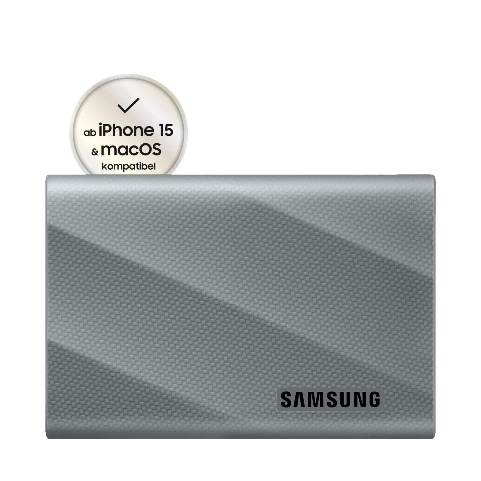 SAMSUNG T9 для ПК/Mac Festplatte, твердотельный накопитель емкостью 4 ТБ, внешний, Grau