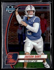 2024 Bowman Chrome University #6 Jaxson Dart Ole Miss University 1