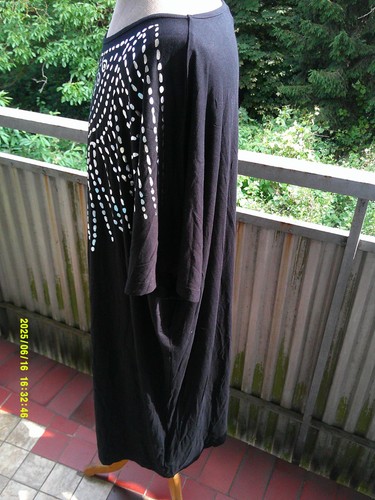 MiaModa Longshirt Gr.62,schwarz silber - Bild 3 von 4