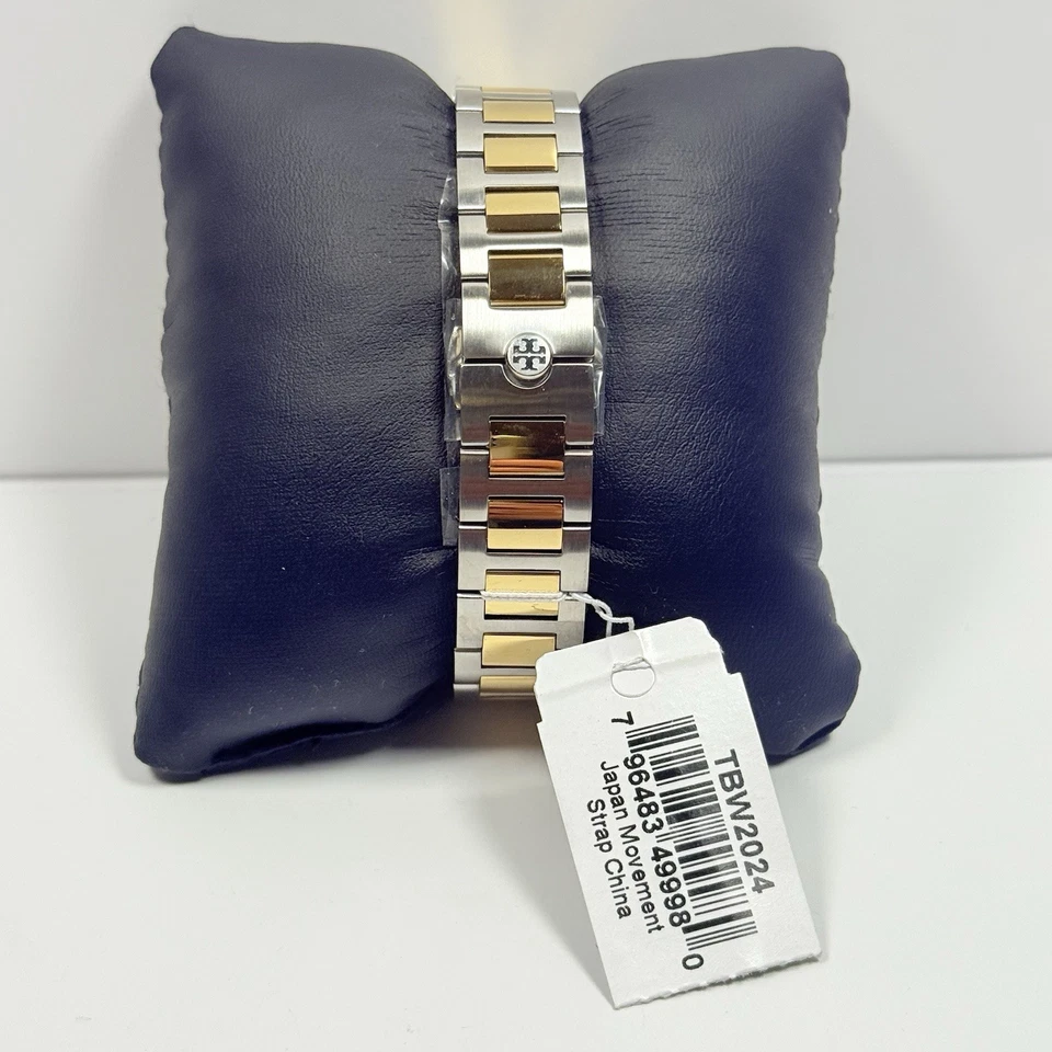 Tory Burch Gigi TBW2024 Ivory Dial Two Tone Stainless Bracelet Women’s Watch - Image 4 of 4