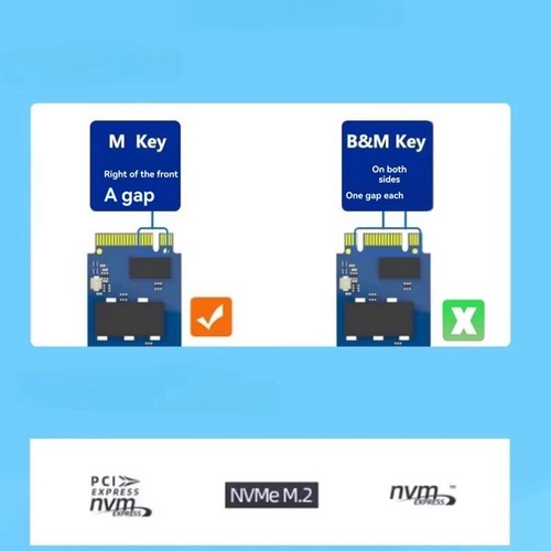 M. 2 Key M to Key A+E Interface Connection Extension Cable Nvme Adapter5430 - Photo 2/6