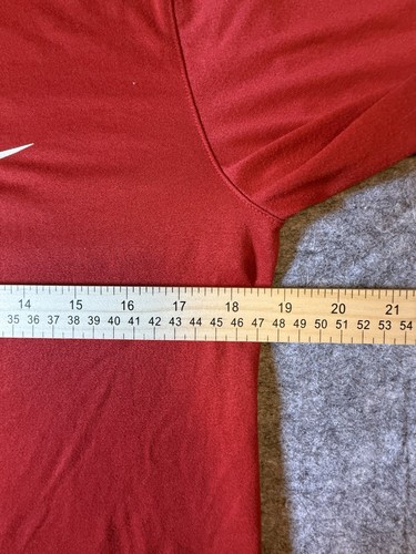 NIKE  Men's T-SHIRT Long Sleeve DRI- Red Size MED - Bild 12 von 17