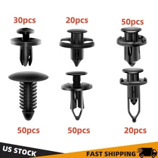 200Pcs Bumper Clips Retainer Auto Car Rivets Fastener Fender Push Pin Trim