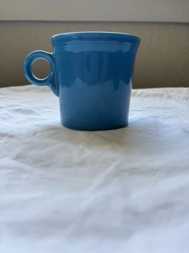 Fiesta Mug peacock blue Fiestaware O Ring Handle  Homer Laughlin
