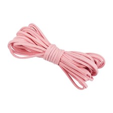 5.5 Yards x 3mm Faux Suede Leather Cord for Beading Light Pink