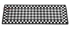 MacKenzie-Childs Black & White Tartan Rug Runner 80% Wool 2.6 x 8 New