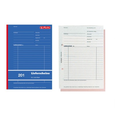 2-30x herlitz Formularbuch ''Liefer-/Empfangsschein 201'', DIN A5 SPARE BIS ZU 59%