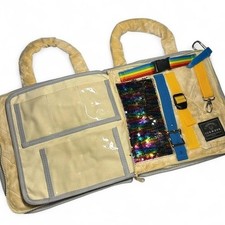 Vonnova Sensory Busy Bag  Montessori Activity Travel Toy Plush Zip Book