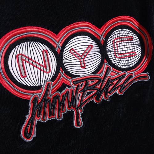 Vintage Johnny Blaze Sweater Mens XL Black Ribbed Y2K Hip Hop Streetwear Baggy - Picture 4 of 8