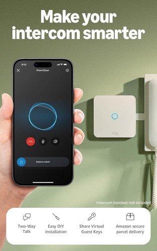 Sistema inteligente de audio Ring Intercom con teclas virtuales acceso remoto configuración hágalo usted mismo - Imagen 2 de 7