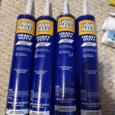 4-Liquid Nails Heavy Duty CONSTRUCTION ADHESIVE 28 oz. Tan Acrylic Latex LNP-901