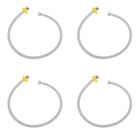4pcs Waschbecken geflochtener Schlauch geflochten