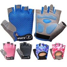 Spring and Summer Breathable Children's Half Finger Cycling Gloves Outdoor Sport