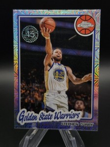 2025-26 Topps Chrome NBA STEPHEN CURRY MOJO REFRACTOR Card #TC-SCU