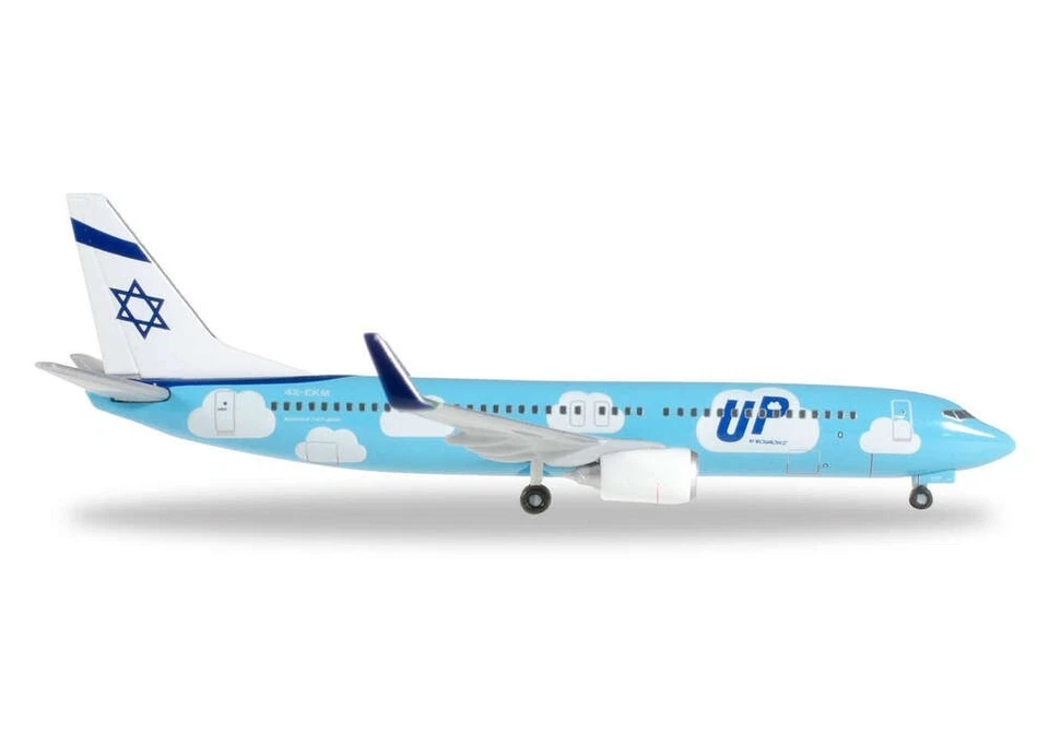 528009 Herpa Wings 1:500 UP Airlines Boeing 737-800 4X-EKM - Bild 1 von 1