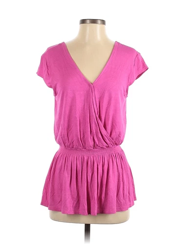 Gibson Women Pink Sleeveless Top S