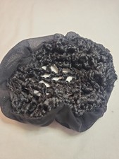 Women Ballet DanceSports Military Hair Net Bun Cover Black: 1 Piece