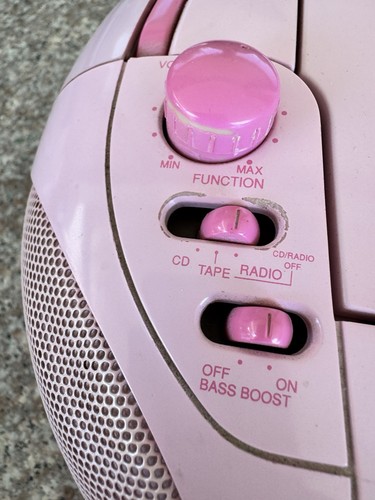 Vintage 2002 Pink Hello Kitty CD Ghettoblaster AM/FM Radio & Kassettenspieler - Bild 15 von 23