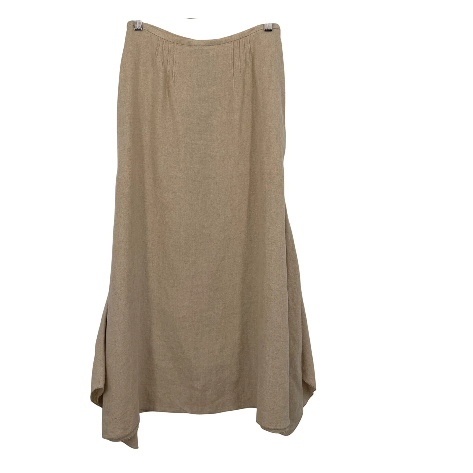 J. Jill Womens 100% Linen Maxi Skirt Beige Oatmeal Tucked Waist Size 6 High Rise
Opens in a new wind