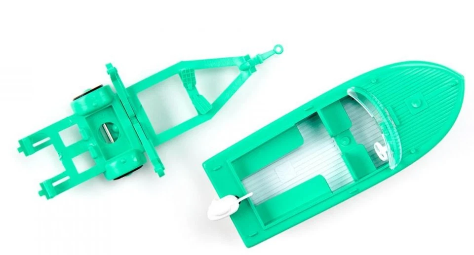 WIKING - Bateau a moteur couleur blanc et vert clair - 1/87 - WIK009503 - Photo 2/4